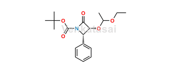 Picture of (3R,4S)-3-(1-Ethoxyethoxy)-2-oxo-4-phenyl-1-azetidinecarboxylic Acid 1,1-Dimethylethyl Ester