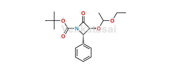 Picture of (3R,4S)-3-(1-Ethoxyethoxy)-2-oxo-4-phenyl-1-azetidinecarboxylic Acid 1,1-Dimethylethyl Ester