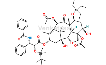 Picture of 7-O-(Triethylsilyl)-2’-O-tert-butyl(dimethyl)silyl-2-debenzoyl-[2,4]oxol Pacliaxel