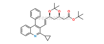 Picture of Pitavastatin Desfluoro Acetonide t-Butyl Ester