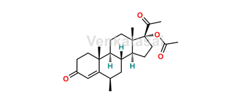 Picture of Medroxyprogesterone EP Impurity D (6-epi-Medroxy Progesterone Acetate)