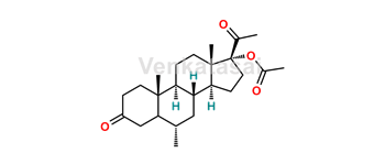 Picture of Medroxyprogesterone EP Impurity F (4,5-beta-Dihydromedroxyprogesterone acetate)