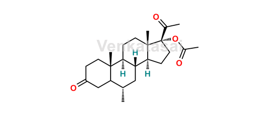 Picture of Medroxyprogesterone EP Impurity F (4,5-beta-Dihydromedroxyprogesterone acetate)