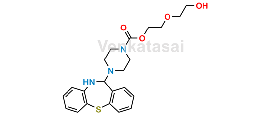 Picture of 2-(2-Hydroxyethoxy)ethyl 2-[2-(4-Dibenzo[b,f] [1,4]thiazepine-11-piperazineyl)] -1-carboxylate