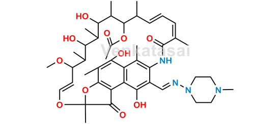 Picture of 25-Desacetyl-21-acetyl rifampicin