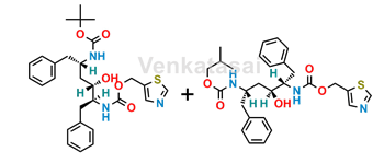 Picture of Ritonavir Impurity J + K (Mixture of Boc-Amino Alcohol and Isobutoxy Carbonyl Amino Alcohol