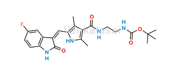 Picture of Sunitinib N,N-Didesethyl N-Butoxycarbonyl Impurity