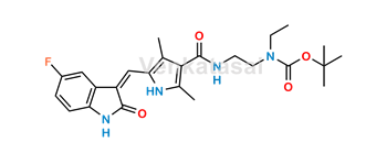 Picture of Sunitinib N-Desethyl N-Butoxycarbonyl Impurity