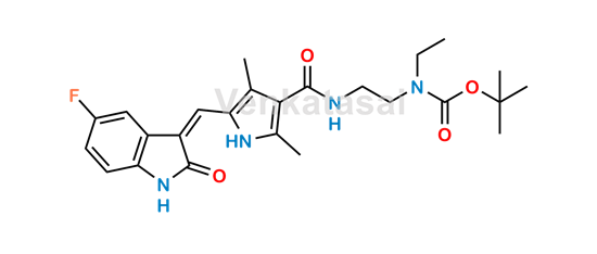 Picture of Sunitinib N-Desethyl N-Butoxycarbonyl Impurity