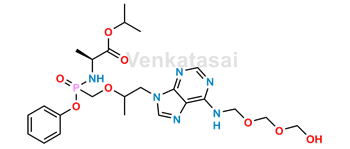 Picture of Tenofovir Alfenamide N-hydroxy methyl methoxy impurity