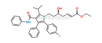 Picture of Atorvastatin 3-Deoxy-Hept-2-Enoic Acid Ethyl Ester 