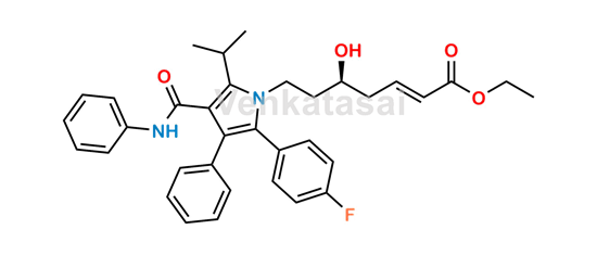 Picture of Atorvastatin 3-Deoxy-Hept-2-Enoic Acid Ethyl Ester 