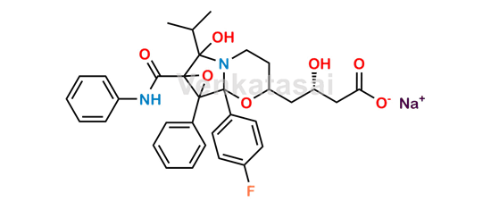 Picture of Atorvastatin Epoxy Pyrrolooxazin 7-Hydroxy Analog Sodium salt (USP)