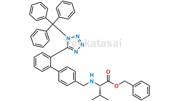 Picture of N-[[2′-[1-(Triphenylmethyl)-1H-tetrazol-5-yl][1,1′-biphenyl]-4-yl]methyl]-L-valine phenylmethyl ester