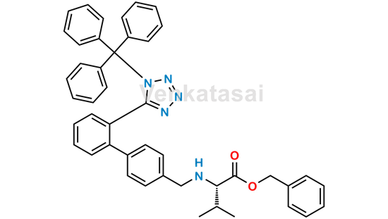 Picture of N-[[2′-[1-(Triphenylmethyl)-1H-tetrazol-5-yl][1,1′-biphenyl]-4-yl]methyl]-L-valine phenylmethyl ester 