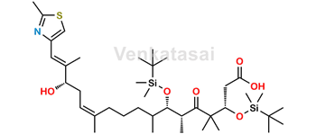 Picture of (3S,6R,7S,12Z,15S,16E)-3,7-Bis-{[tert-butyl(dimethyl)silyl]oxy}-15-hydroxy-4,4,6,8,12,16-hexamethyl-17-(2-methyl-1,3-thiazol-4-yl)-5-oxoheptadeca-12,16-dienoic Acid