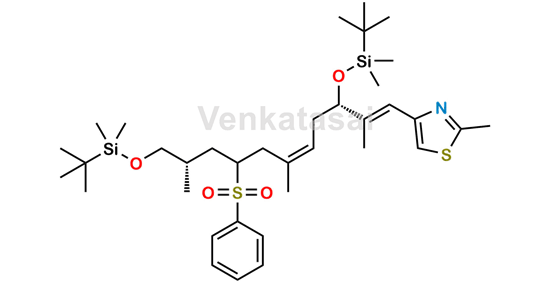 Picture of 4-[(1E,3S,5Z,8R/S,10S)-3,11-Bis-{[tert-butyl(dimethyl)silyl]oxy}-2,6,10-trimethyl-8-(phenylsulfonyl)undeca-1,5-dienyl]-2-methyl-1,3-thiazole