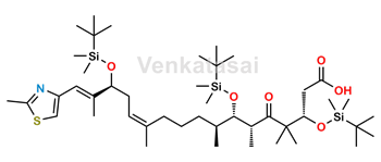 Picture of (3S,6R,7S,8S,12Z,15S,16E)-3,7,15-Tris-{[tert-butyl(dimethyl)silyl]oxy}-4,4,6,8,12,16-hexamethyl-17-(2-methyl-1,3-thiazol-4-yl)-5-oxo-heptadeca-12,16-dienoic Acid