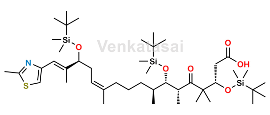 Picture of (3S,6R,7S,8S,12Z,15S,16E)-3,7,15-Tris-{[tert-butyl(dimethyl)silyl]oxy}-4,4,6,8,12,16-hexamethyl-17-(2-methyl-1,3-thiazol-4-yl)-5-oxo-heptadeca-12,16-dienoic Acid