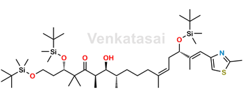 Picture of (3S,6R,7S,8S,12Z,15S,16E)-1,3,15-Tris-{[tert-butyl(dimethyl)silyl]oxy}-7-hydroxy-4,4,6,8,12,16-hexamethyl-17-(2-methyl-1,3-thiazol-4-yl)heptadecyl-12,16-dien-5-one