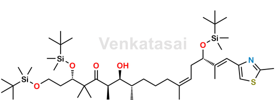 Picture of (3S,6R,7S,8S,12Z,15S,16E)-1,3,15-Tris-{[tert-butyl(dimethyl)silyl]oxy}-7-hydroxy-4,4,6,8,12,16-hexamethyl-17-(2-methyl-1,3-thiazol-4-yl)heptadecyl-12,16-dien-5-one