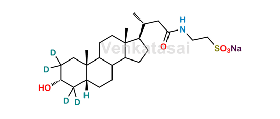 Picture of 24-Nor Taurolithocholic Acid-D4 Sodium