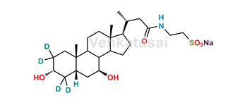 Picture of 24-Nor Tauroursodeoxycholic Acid-D4 (major)