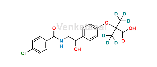 Picture of Hydroxy Bezafibrate-D6