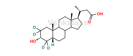 Picture of 24-Nor Lithocholic Acid-D4