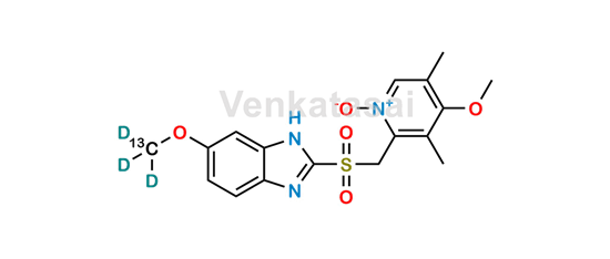 Picture of Omeprazole-13C,D3 Sulfone N-Oxide