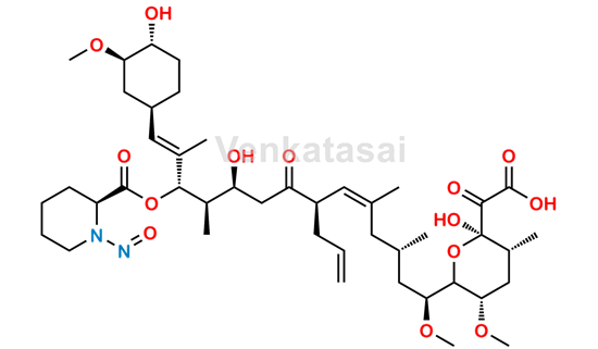 Picture of Tacrolimus 21-Carboxylic Acid Nitroso Impurity