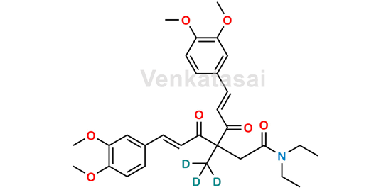 Picture of 4-(N,N-Diethylaminocarbonyl)methyl-4,4'4,''-Trimethylcurcumin-D3