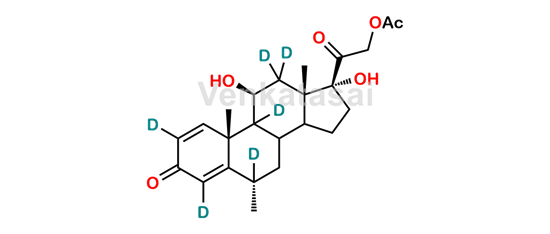 Picture of 6α-Methylprednisolone-21-Acetate-D6