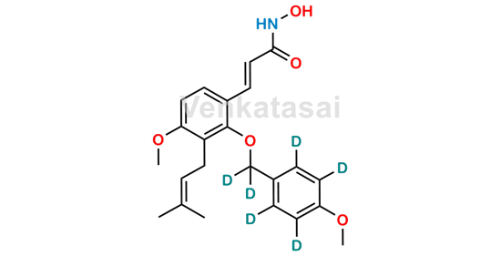 Picture of N-Hydroxy (E)-2-(4-methoxybenzoxy-D6)-4-methoxy-3-prenylcinnamamide