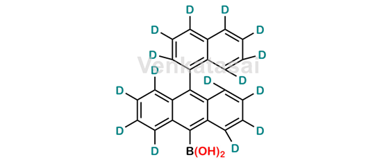 Picture of (10-(naphthalen-1-yl-d7)anthracen-9-yl-1,2,3,4,5,6,7,8-d8)boronic acid