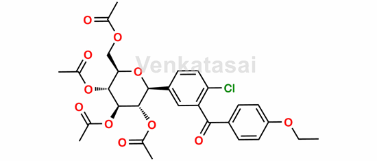 Picture of 5-Methoxy Dapagliflozin Tetraacetate