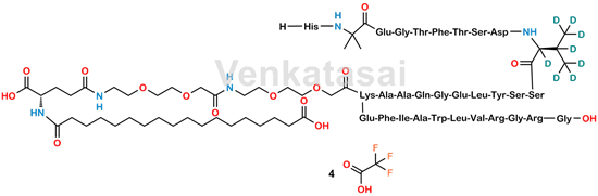 Picture of Semaglutide-d8 Tetratrifluoroacetate