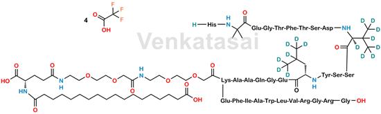 Picture of Semaglutide-d15 Tetratrifluoroacetate