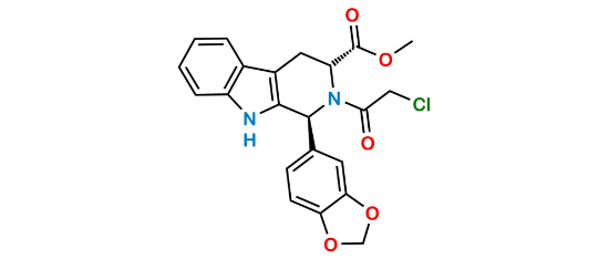 Picture of (1S,3R)-1-Benzo[1,3]dioxol-5-yl-2-(2-chloro-acetyl)-2,3,4,9-tetrahydro-1H-b-carboline-3-carboxylic Acid Methyl Ester