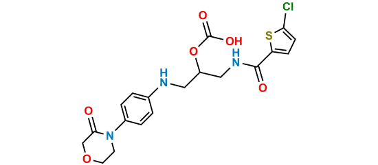 Picture of (R)-1-(5-Chlorothiophene-2-Carboxamidido)-3-((4-(3-Oxamorpholino) Amino) Propan-2-Yl Hydrogen Carbonate