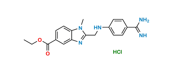 Picture of Dabigatran( Ethyl 2-(((4-carbamimidoylphenyl)amino)methyl)-1-methyl-1H-benzo[d]imidazole-5-carboxylate Hydrochloride)