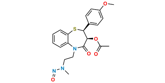 Picture of  N-nitroso-desmethyl-diltiazem