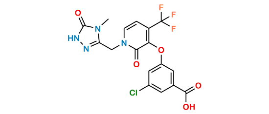Picture of Doravirine Carboxylic Acid Impurity