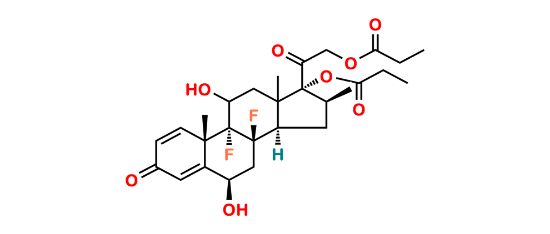 Picture of 11-Oxo- betamethasone 17,21 dipropionate 6α-Hydroxy betamethasone 17,21 dipropionate 