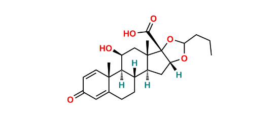 Picture of Budesonide 17-Carboxylic Acid Impurity