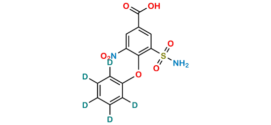 Picture of 3-Nitro-4-phenoxy-5-sulfamoylbenzoic Acid D5