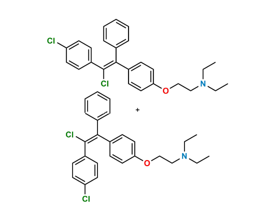 Picture of 4-Chloroclomiphene Mixture of  E & Z Isomer