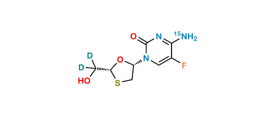 Picture of Emtricitabine-d2,15N