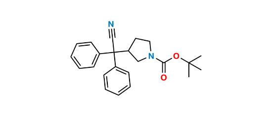 Picture of Darifenacin Cyano t-BOC Impurity