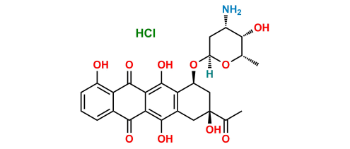 Picture of 4-Demethyl Daunorubicin hydrochloride
